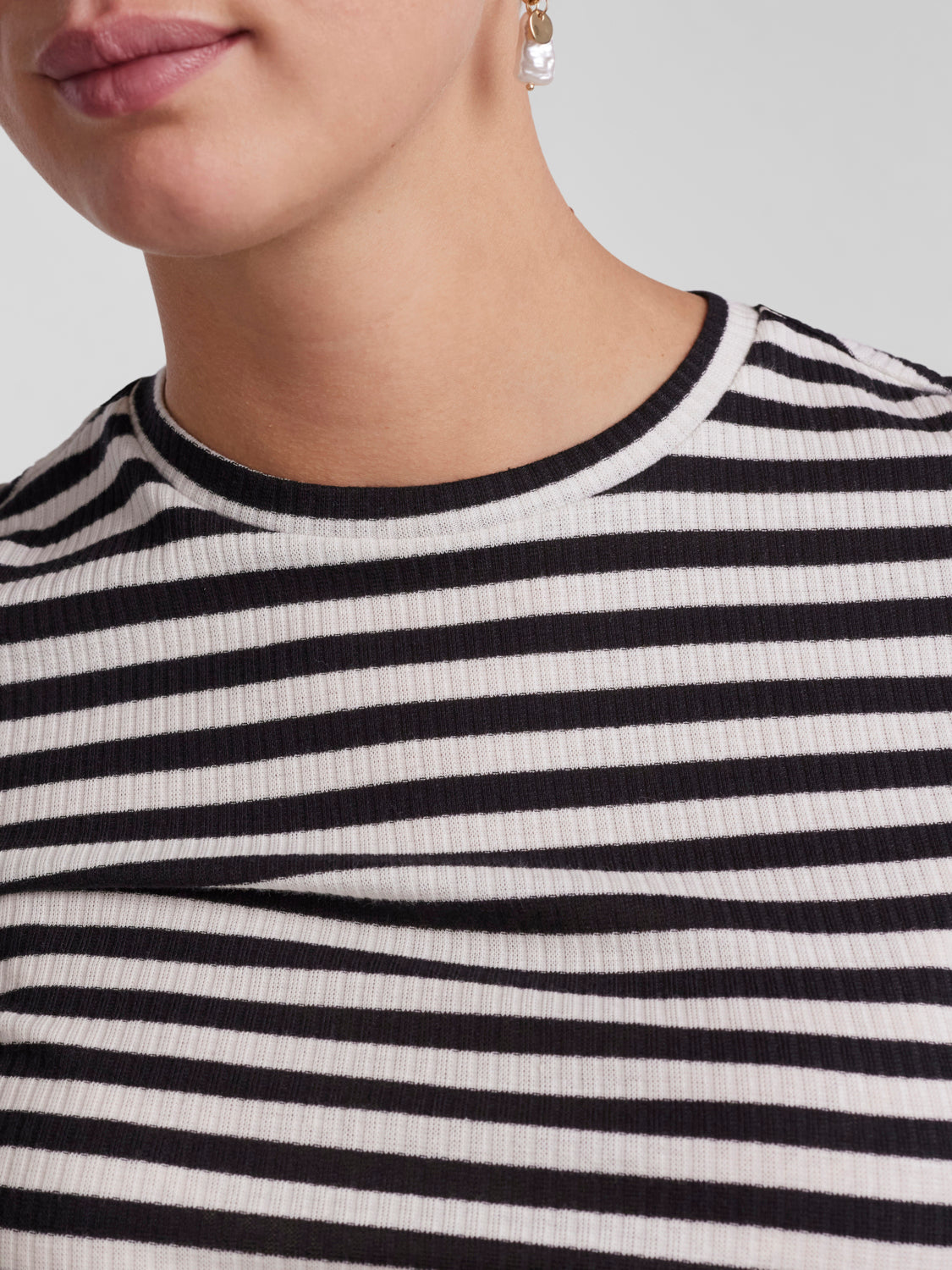 PCRUKA T-Shirt - Cloud Dancer/sort